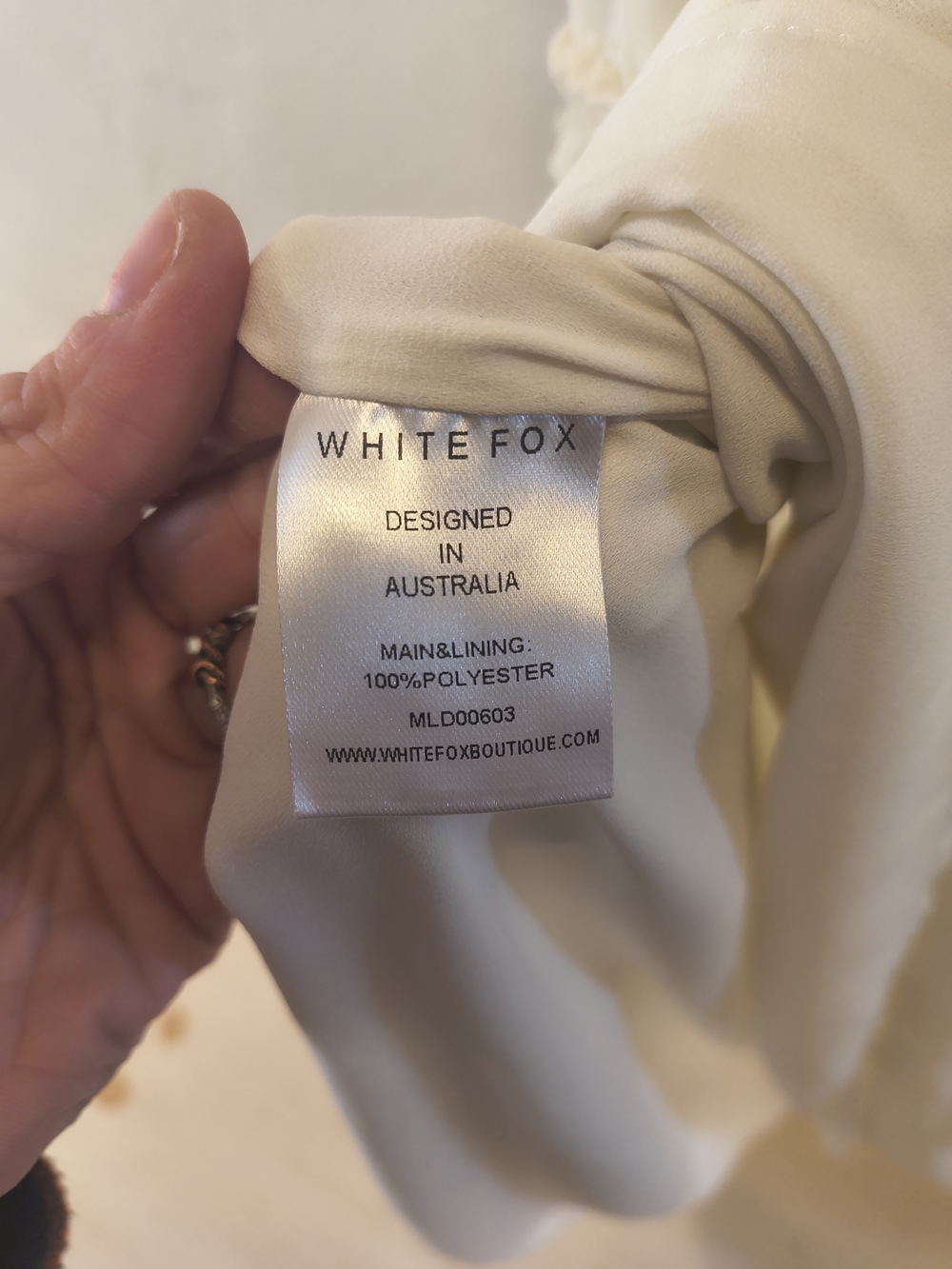 White Fox White Tiered Ruffle Maxi Skirt XS - Picture 5 of 5